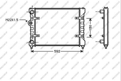 Prasco ST001R007 - Радиатор, охлаждение двигателя autospares.lv