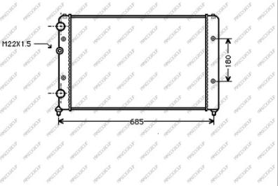 Prasco ST027R009 - Радиатор, охлаждение двигателя autospares.lv