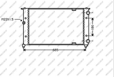 Prasco ST027R006 - Радиатор, охлаждение двигателя autospares.lv