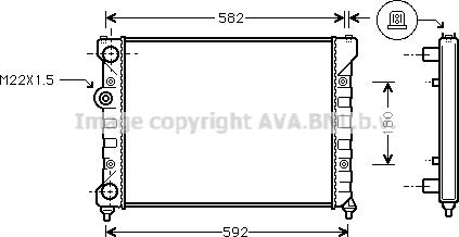 Prasco ST2035 - Радиатор, охлаждение двигателя autospares.lv