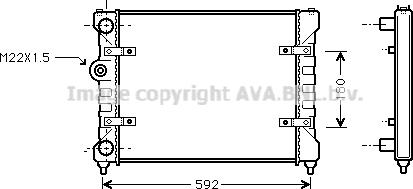 Prasco ST2023 - Радиатор, охлаждение двигателя autospares.lv