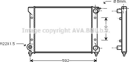 Prasco STA2027 - Радиатор, охлаждение двигателя autospares.lv