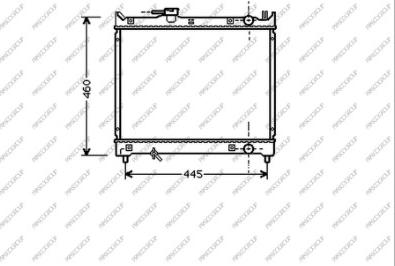 Prasco SZ048R001 - Радиатор, охлаждение двигателя autospares.lv