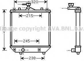 Prasco SZ2064 - Радиатор, охлаждение двигателя autospares.lv