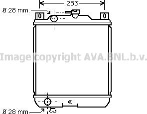 Prasco SZ2020 - Радиатор, охлаждение двигателя autospares.lv