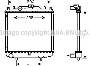 Prasco SZ2028 - Радиатор, охлаждение двигателя autospares.lv