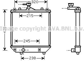 Prasco SZA2064 - Радиатор, охлаждение двигателя autospares.lv