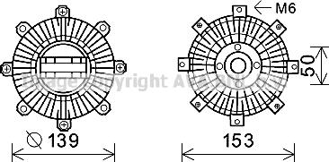 Prasco SZC124 - Сцепление, вентилятор радиатора autospares.lv