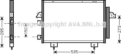 Prasco TO5281D - Конденсатор кондиционера autospares.lv