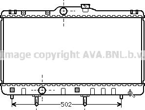 Prasco TO2148 - Радиатор, охлаждение двигателя autospares.lv