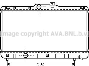 Prasco TO2147 - Радиатор, охлаждение двигателя autospares.lv