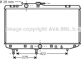 Prasco TO2151 - Радиатор, охлаждение двигателя autospares.lv