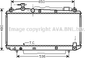 Prasco TO2305 - Радиатор, охлаждение двигателя autospares.lv