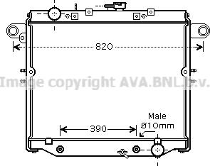 Prasco TO2378 - Радиатор, охлаждение двигателя autospares.lv