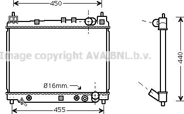 Prasco TO2259 - Радиатор, охлаждение двигателя autospares.lv