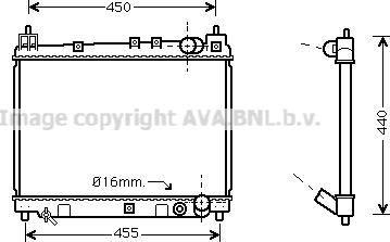 Prasco TO2258 - Радиатор, охлаждение двигателя autospares.lv