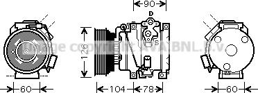 Prasco TOK449 - Компрессор кондиционера autospares.lv