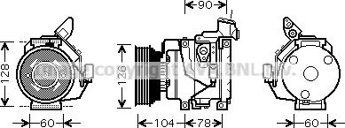 Prasco TOK437 - Компрессор кондиционера autospares.lv