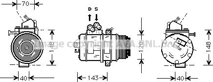 Prasco TOK003 - Компрессор кондиционера autospares.lv