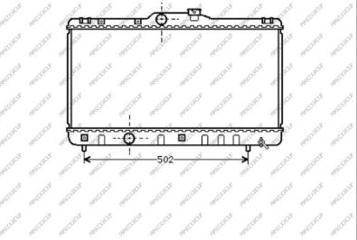 Prasco TY082R001 - Радиатор, охлаждение двигателя autospares.lv