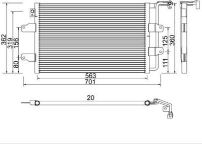 Prasco VG420C001 - Конденсатор кондиционера autospares.lv