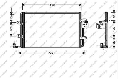 Prasco VG420C002 - Конденсатор кондиционера autospares.lv