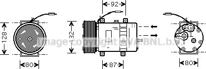 Prasco VLK030 - Компрессор кондиционера autospares.lv