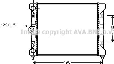 Prasco VN2028 - Радиатор, охлаждение двигателя autospares.lv