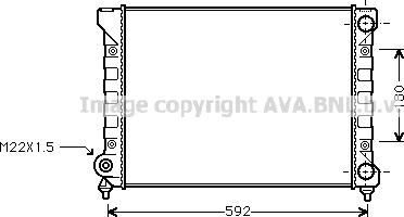 Prasco VN2111 - Радиатор, охлаждение двигателя autospares.lv