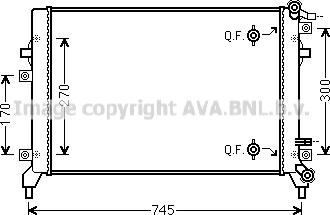 Prasco VN2326 - Радиатор, охлаждение двигателя autospares.lv