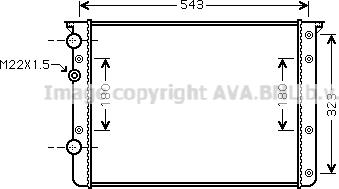 Prasco VN2260 - Радиатор, охлаждение двигателя autospares.lv