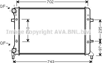 Prasco VN2204 - Радиатор, охлаждение двигателя autospares.lv