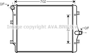 Prasco VN2208 - Радиатор, охлаждение двигателя autospares.lv