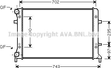 Prasco VN2228 - Радиатор, охлаждение двигателя autospares.lv