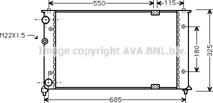 Prasco VNA2192 - Радиатор, охлаждение двигателя autospares.lv