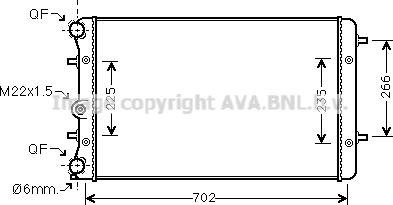 Prasco VNA2174 - Радиатор, охлаждение двигателя autospares.lv