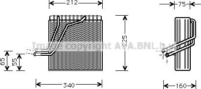 Prasco VNV030 - Испаритель, кондиционер autospares.lv