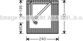 Prasco VNV242 - Испаритель, кондиционер autospares.lv