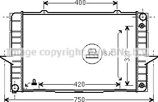 Prasco VO2092 - Радиатор, охлаждение двигателя autospares.lv