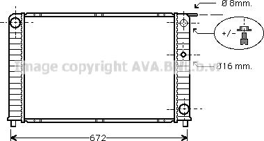 Prasco VO2088 - Радиатор, охлаждение двигателя autospares.lv