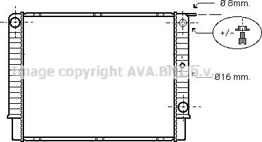 Prasco VO2087 - Радиатор, охлаждение двигателя autospares.lv