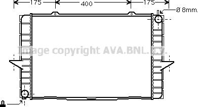 Prasco VO2148 - Радиатор, охлаждение двигателя autospares.lv