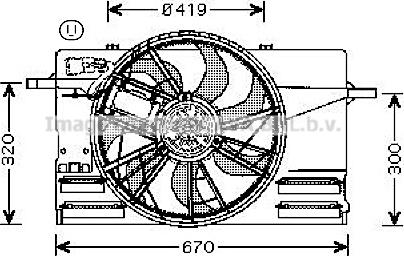 Prasco VO7508 - Вентилятор, охлаждение двигателя autospares.lv