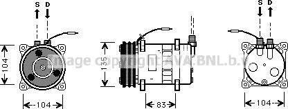 Prasco VOK052 - Компрессор кондиционера autospares.lv