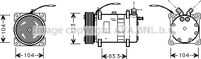 Prasco VOK102 - Компрессор кондиционера autospares.lv