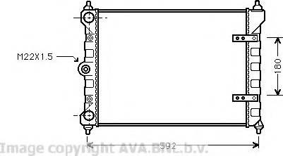 Prasco VW2095 - Радиатор, охлаждение двигателя autospares.lv