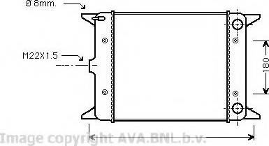 Prasco VW2003 - Радиатор, охлаждение двигателя autospares.lv