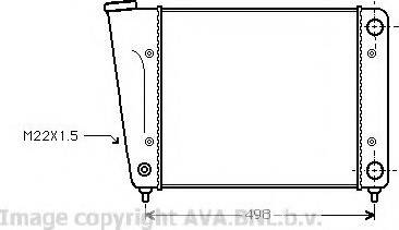 Prasco VW2010 - Радиатор, охлаждение двигателя autospares.lv