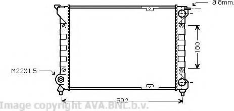 Prasco VW2085 - Радиатор, охлаждение двигателя autospares.lv