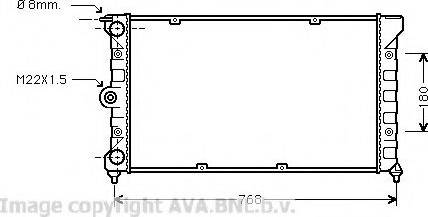 Prasco VW2080 - Радиатор, охлаждение двигателя autospares.lv